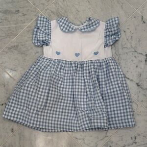 Sal and pimenta heart dress 3T gingham girls